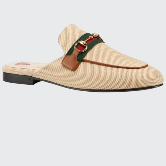 gucci princetown canvas